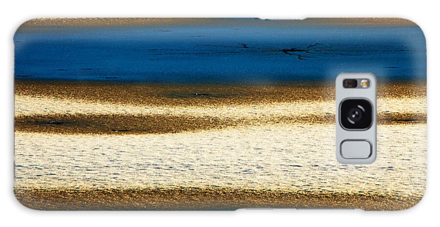 Winter Abstract Galaxy Case featuring the photograph Lake Ice Abstract #8397 by Irwin Barrett
