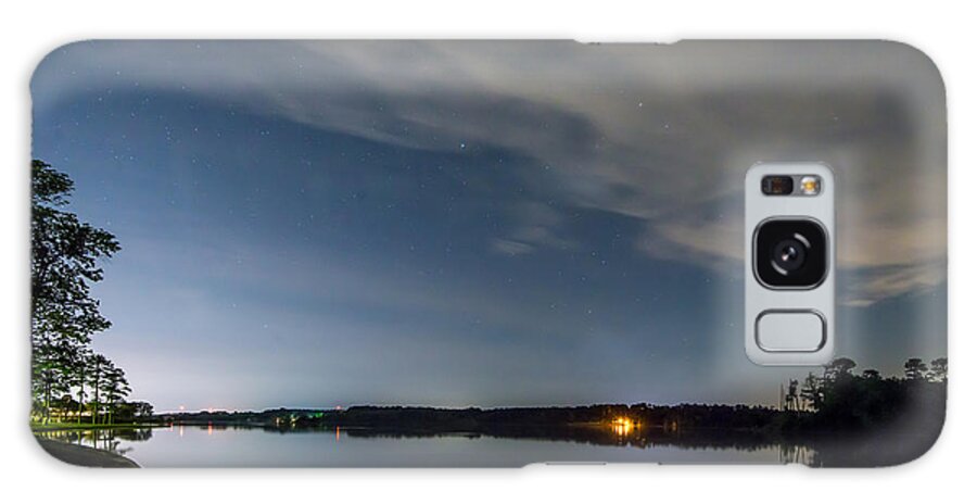 Night Sky Galaxy Case featuring the photograph Lake Lights At Night by Todd Aaron