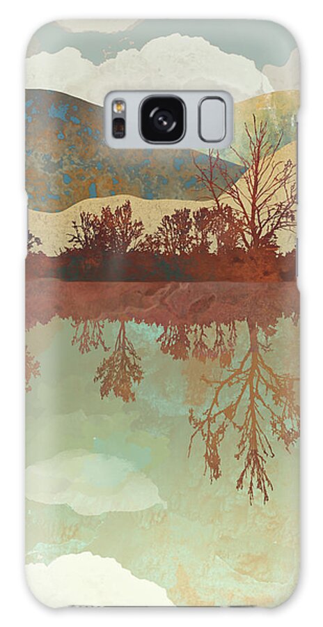 Lake Galaxy Case featuring the digital art Lake Side by Spacefrog Designs