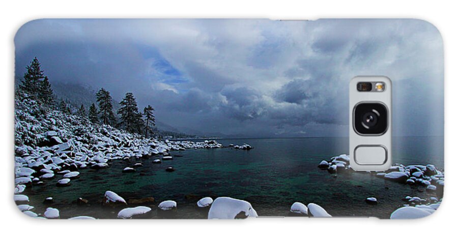  Lake Tahoe Galaxy Case featuring the photograph Lake Tahoe Snow Day by Sean Sarsfield