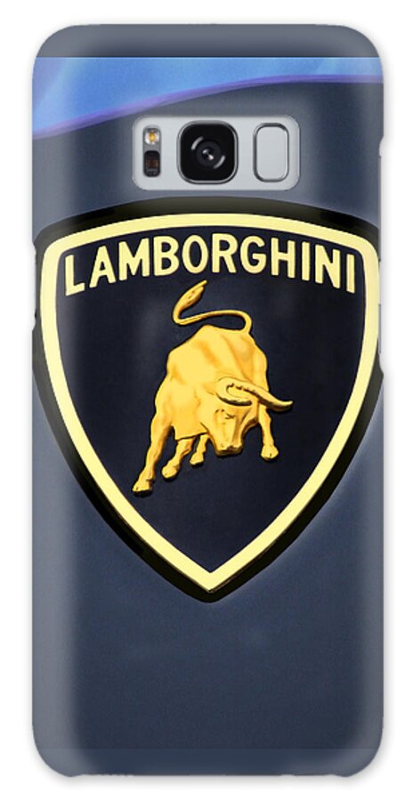 Lamborghini Emblem Galaxy Case featuring the photograph Lamborghini Emblem by Mike McGlothlen