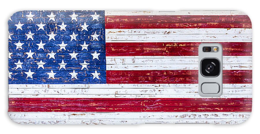 Land Of The Free Galaxy Case featuring the photograph Land of the Free,American Flag Canvas print by David Millenheft