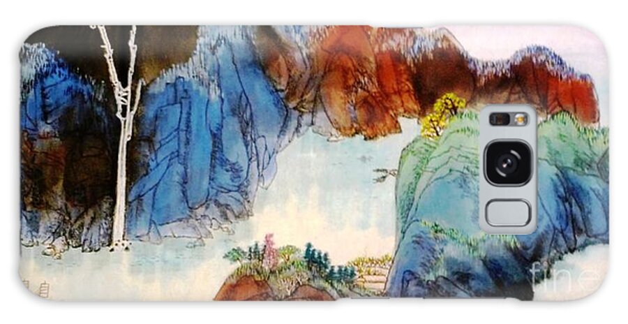 Chinese Style Landscape Galaxy Case featuring the painting Landscape #2 by Betty M M Wong