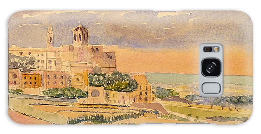 Malta Galaxy Case featuring the painting landscape Rabat by Godwin Cassar