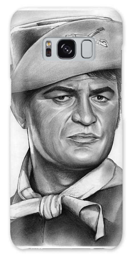 Larry Storch Galaxy Case featuring the drawing Larry Storch by Greg Joens