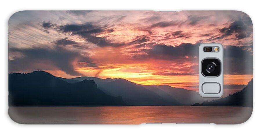 Columbia River Gorge Galaxy Case featuring the photograph Last Light - Wide by Jon Ares