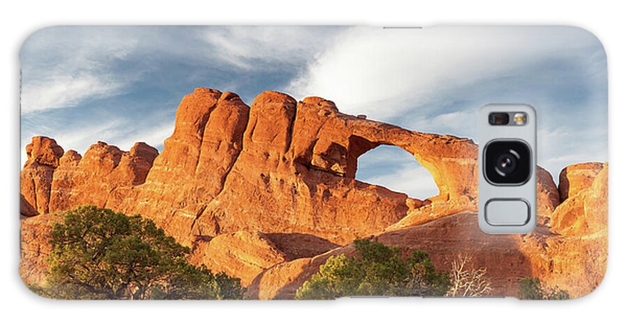 Colorful Galaxy S8 Case featuring the photograph Late Afternoon Light on Skyline Arch by David Watkins