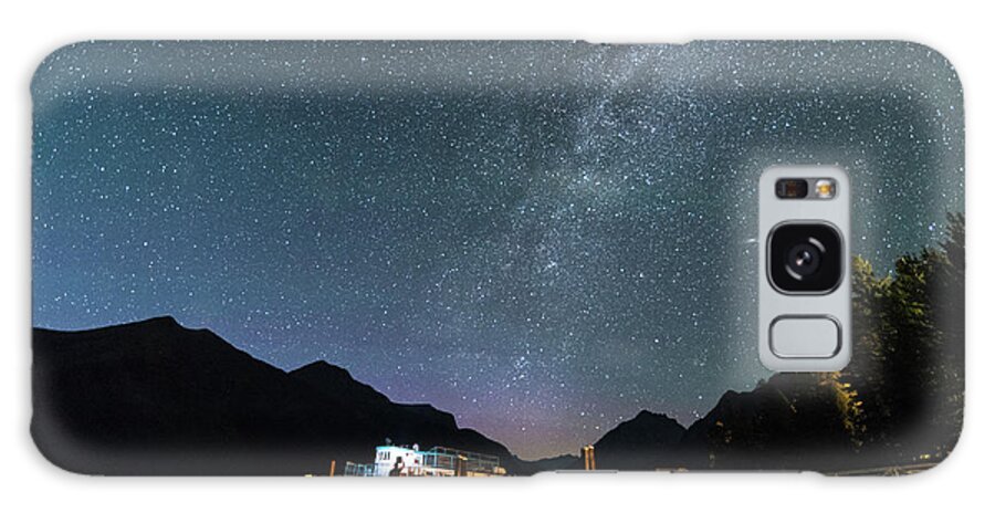 Lake Mcdonald Galaxy Case featuring the photograph Late Night Lake by Kristopher Schoenleber