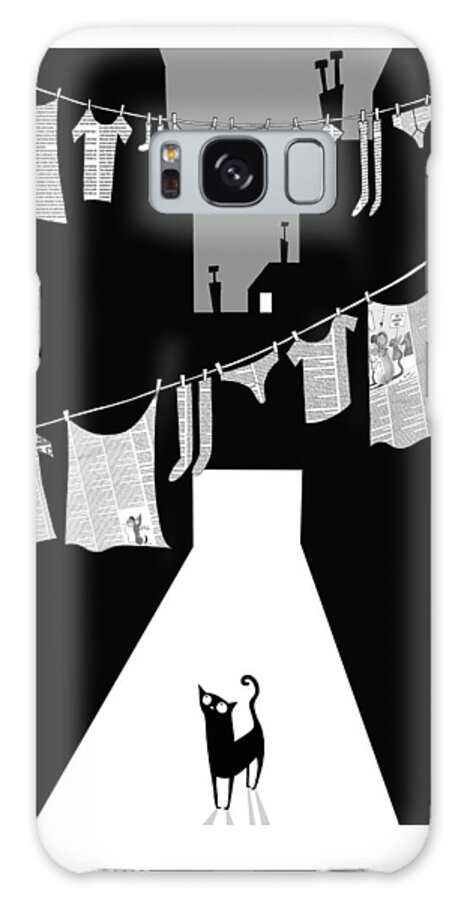 Laundry Galaxy Case featuring the digital art Laundry by Andrew Hitchen