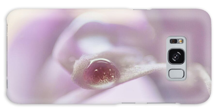Water Drop Galaxy Case featuring the photograph Lavender Blue Silk by Sue Capuano
