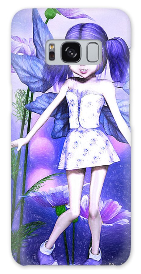Fairy Galaxy Case featuring the digital art Lavender Fairy by Alicia Hollinger