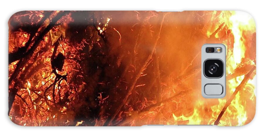 Fire Galaxy Case featuring the photograph Layers below by Azthet Photography