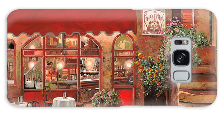 Caffe Galaxy Case featuring the painting Le Rendez Vous by Guido Borelli
