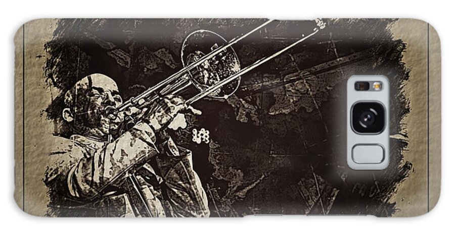 Jimmy Bosch Galaxy Case featuring the photograph Le roi du trombone by Jean Francois Gil