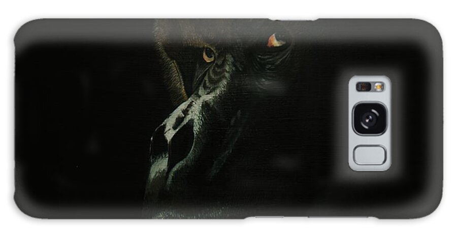 Gorilla Galaxy Case featuring the painting Leave us alone. by Jean Yves Crispo