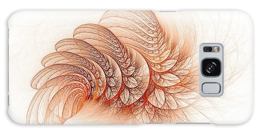  Galaxy S8 Case featuring the digital art Leaves of the Fractal Ether-2 by Doug Morgan