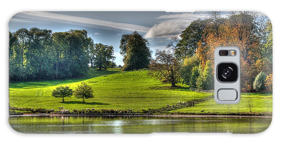 Leeds Castle Galaxy Case featuring the photograph Leeds Castle Lake View by Chris Thaxter