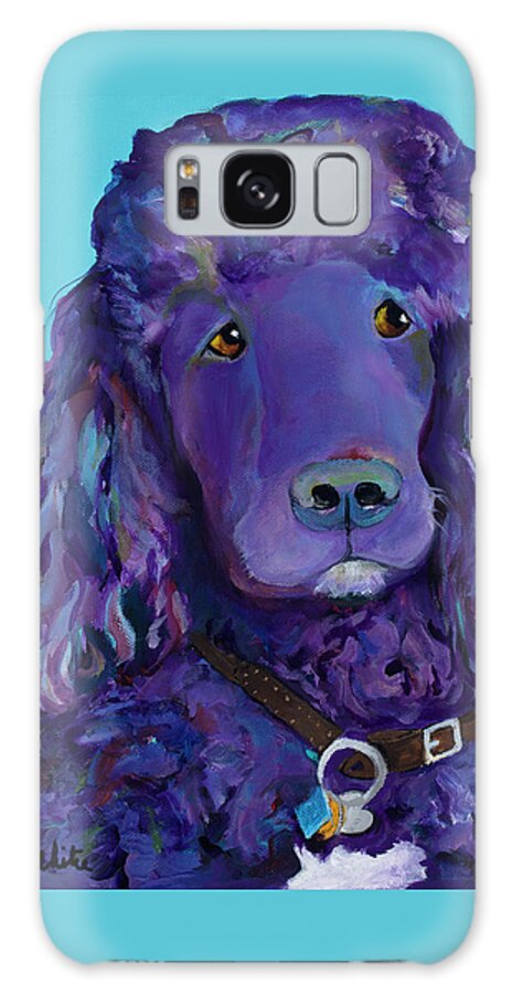 Standard Poodle Galaxy Case featuring the painting Leo by Pat Saunders-White
