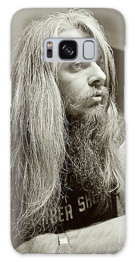 Pensive Galaxy Case featuring the photograph Leon Russell 1970 by Martin Konopacki Restoration