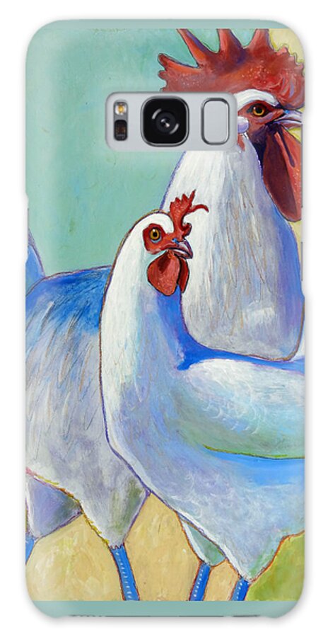 Chickens Galaxy Case featuring the painting Les Grandes Bresses by Ande Hall