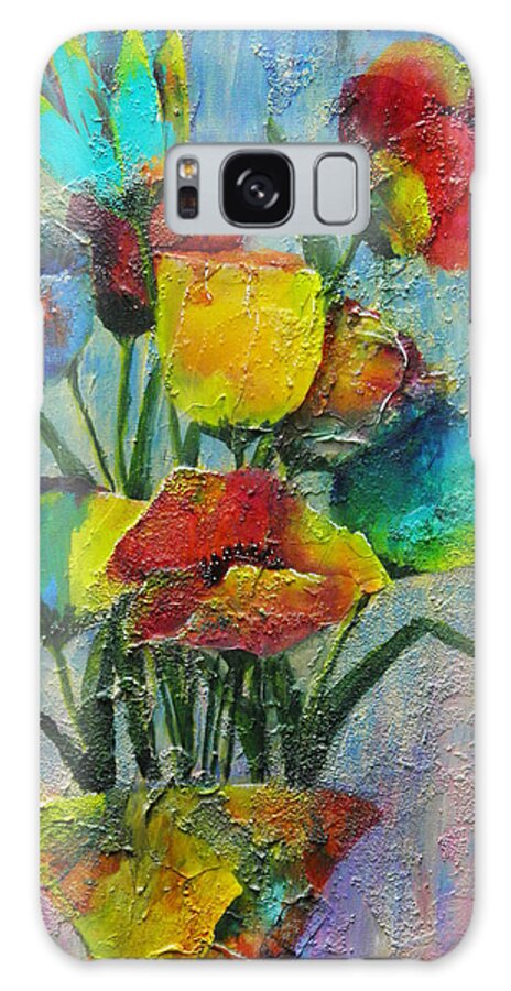 Flowers Galaxy Case featuring the painting Let Your Individualism Stand Out by Terry Honstead