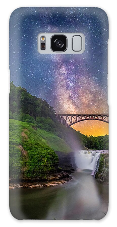 Letchworth State Park Galaxy Case featuring the photograph Letchworth and the Milky Way by Mark Papke