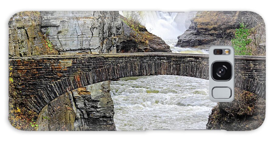 Letchworth Galaxy Case featuring the photograph Letchworth Lower Falls by Charline Xia