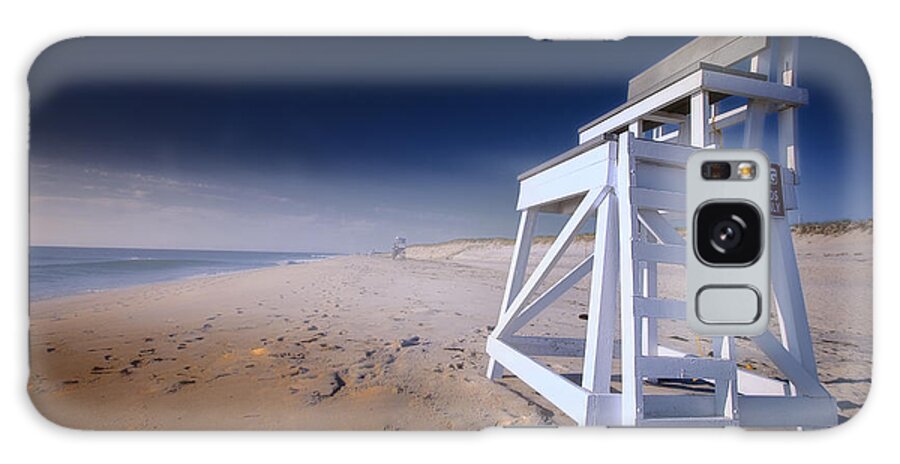 Lifeguard Chair Galaxy Case featuring the photograph Lifeguard Chair - Nauset Beach by Darius Aniunas