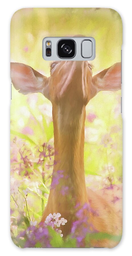 Lift Up Your Eyes Galaxy Case featuring the painting Lift Up Your Eyes - Wildlife Art by Jordan Blackstone