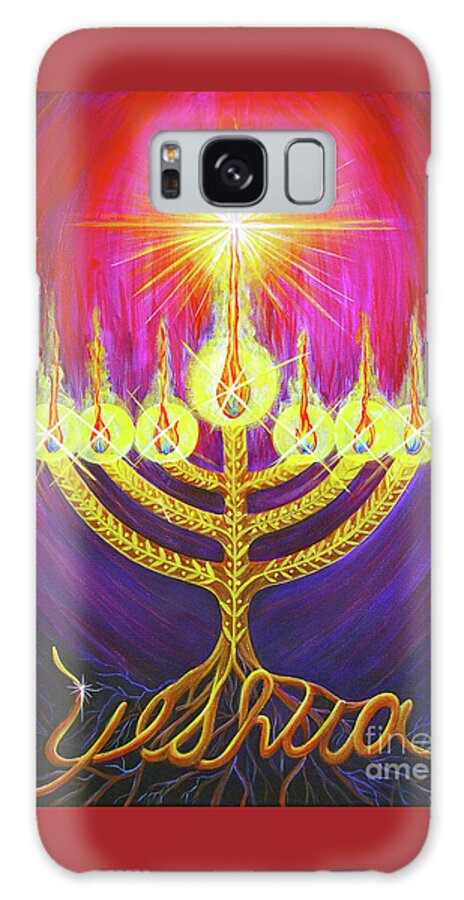 Light Of Life Galaxy Case featuring the painting Light of Life by Nancy Cupp