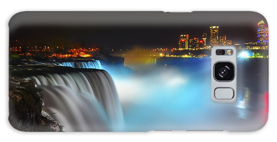 Niagara Falls Galaxy Case featuring the photograph Lightshow 2 by Mark Papke