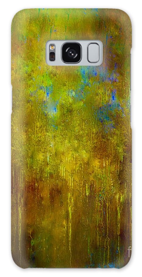 A-fine-art-painting-abstract Galaxy Case featuring the painting Like A Love Song by Catalina Walker