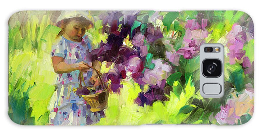 Spring Galaxy Case featuring the painting Lilac Festival by Steve Henderson