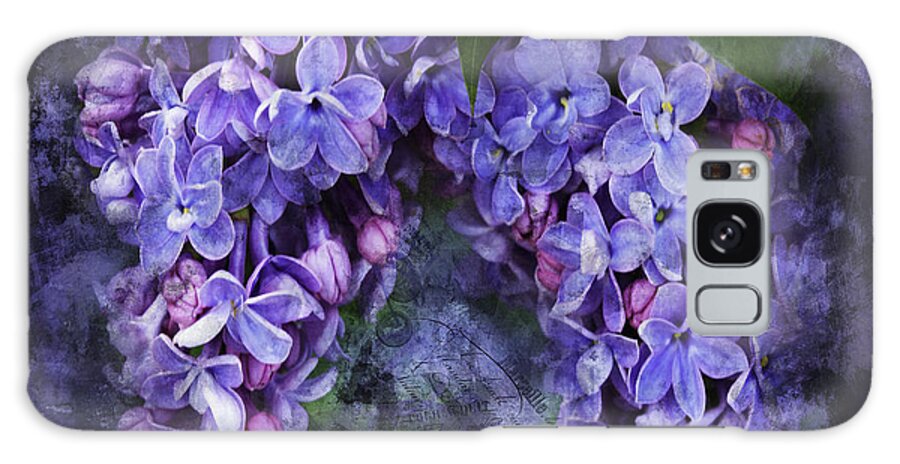 Lilac Galaxy Case featuring the photograph Lilacs Frenchy Scruff by Anna Louise