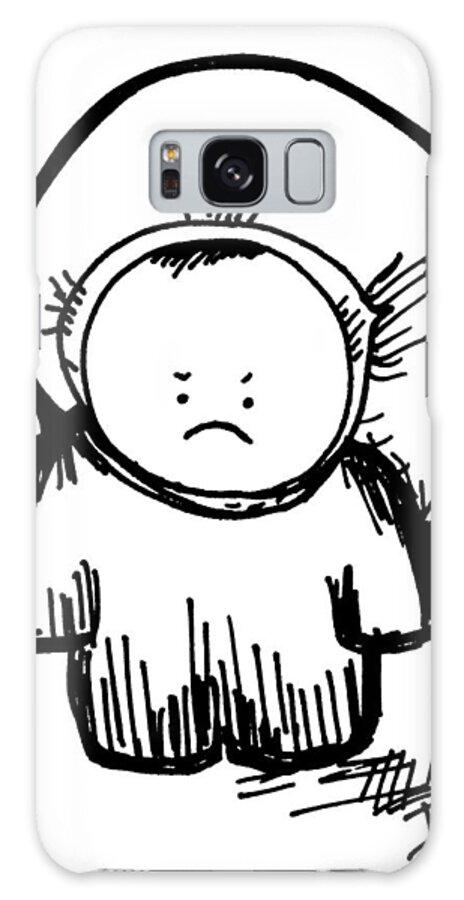 Grumpypants Galaxy Case featuring the photograph Lil'pants by Unhinged Artistry