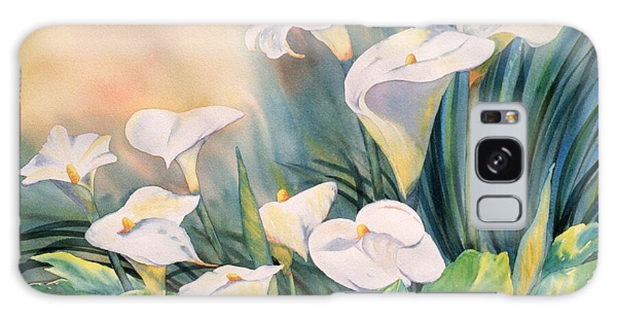 Lily Galaxy Case featuring the painting Lily Light by Tara Moorman