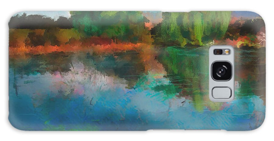 Pond Galaxy Case featuring the photograph Lily Pond a la Torrie by Dee Flouton