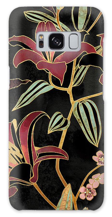 Lily Galaxy Case featuring the digital art Lily by Spacefrog Designs