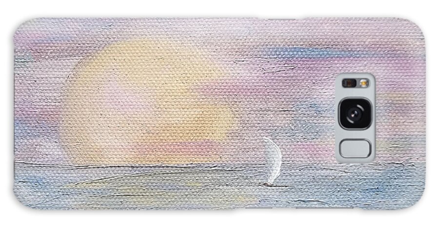Sunrise Galaxy Case featuring the painting Lingering Freedom by Judith Rhue