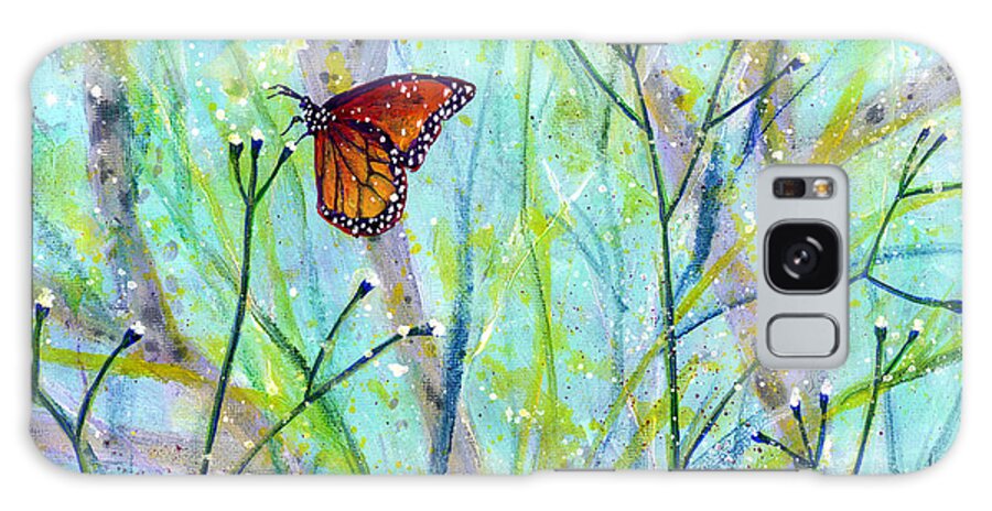 Butterfly Galaxy Case featuring the painting Lingering Memory 2 by Hailey E Herrera