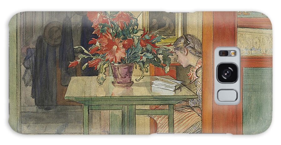 19th Century Art Galaxy S8 Case featuring the painting Lisbeth Reading by Carl Larsson