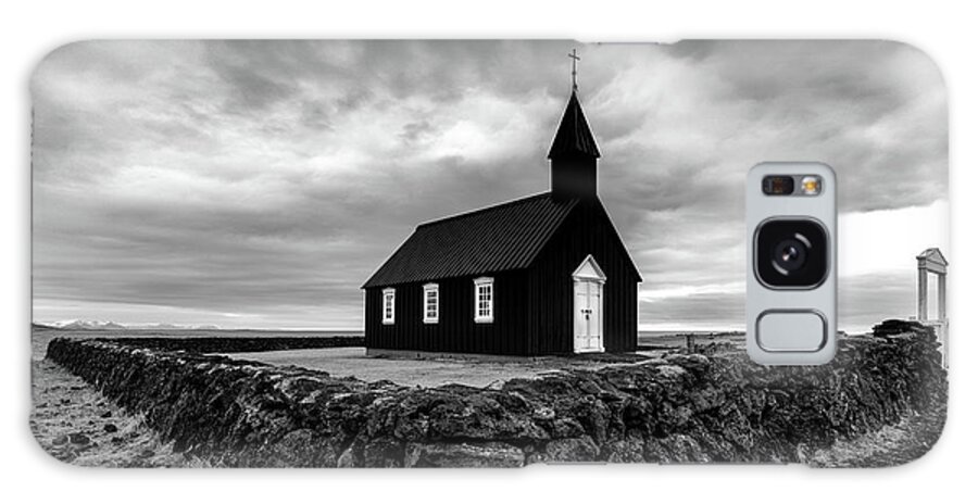 Iceland Galaxy Case featuring the photograph Little Black Church 2 by Larry Marshall