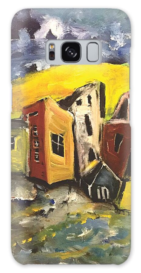 Sky Galaxy Case featuring the painting Little Change in the weather by Dennis Ellman