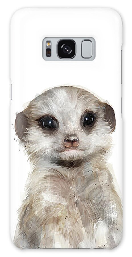 Meerkat Galaxy Case featuring the painting Little Meerkat by Amy Hamilton