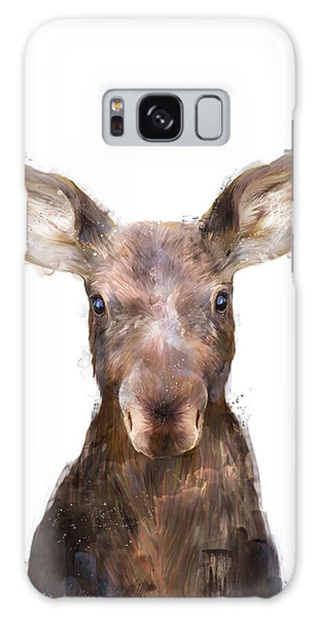 Moose Galaxy Case featuring the painting Little Moose by Amy Hamilton