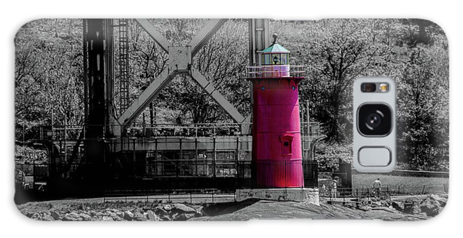  Galaxy Case featuring the photograph Little Red Lighthouse by Alan Goldberg