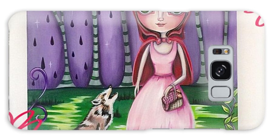 Whimsical Galaxy Case featuring the photograph little Red Riding Hood Painting by Jaz Higgins