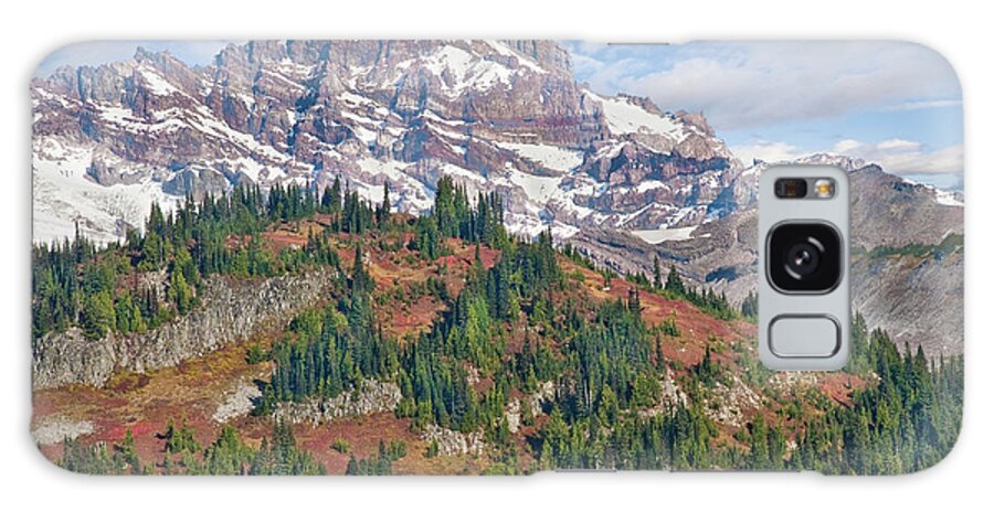 Autumn Galaxy Case featuring the photograph Little Tahoma Peak and Stevens Ridge in the Fall by Jeff Goulden