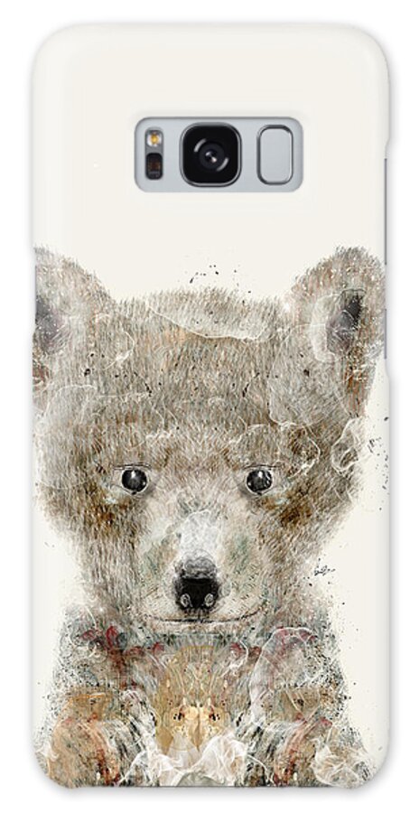 Wolf Pup Galaxy Case featuring the painting Little Wolf by Bri Buckley