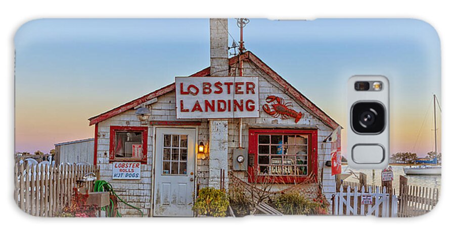 Lobster Galaxy Case featuring the photograph Lobster Landing Sunset by Edward Fielding
